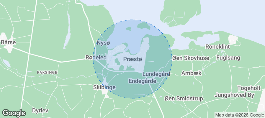 Præstø Airbnb map